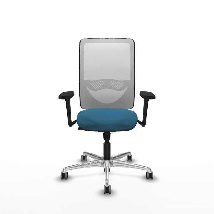 PIQUERAS Y CRESPO Silla de oficina Zulema con Mecanismo Sincro Verde petróleo y Blanco PIQUERAS Y CRESPO Silla de oficina Zulema con Mecanismo Sincro Verde petróleo y Blanco