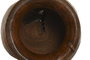 DKD Home Decor Wood 23 Jarrón de Teca Natural Marrón Oscuro 34 x 40 x 34 cm Hecho a Mano