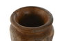 DKD Home Decor Wood 23 Jarrón de Teca Natural Marrón Oscuro 34 x 40 x 34 cm Hecho a Mano