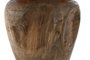 DKD Home Decor Wood 23 Jarrón de Teca Natural Marrón Oscuro 34 x 40 x 34 cm Hecho a Mano