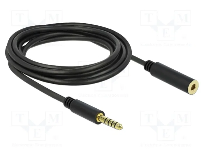 DeLOCK 85798 Cable de extensión de audio 4,4 mm 5 pines 3 m Negro DeLOCK 85798 Cable de extensión de audio 4,4 mm 5 pines 3 m Negro