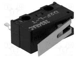Aratas (Formerly Omron Components) Microconmutador SNAP ACTION D2F-L-T con palanca SPDT