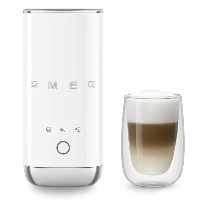 Smeg MFF02WHEU Espumador y Calentador de Leche Automático Blanco Smeg MFF02WHEU Espumador y Calentador de Leche Automático Blanco