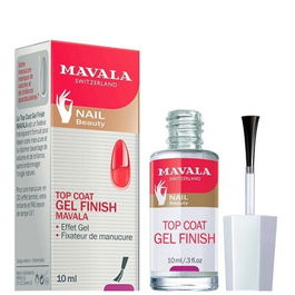 Mavala Top Coat Efecto Gel: Fijador de Manicura con Volumen, Suavidad y Brillo Extra sin Lámpara UV
