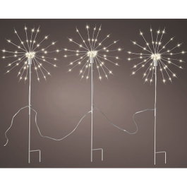 Lumineo Estaca microled Pelusos parpadeante blanco cálido ø25 x 45 cm