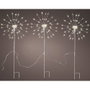 Lumineo Estaca Microled Peluso Parpadeante para Exterior Ø25 x 45 cm, 180 Leds Blanco Cálido, 8 Funciones, Cable 8m, IP44