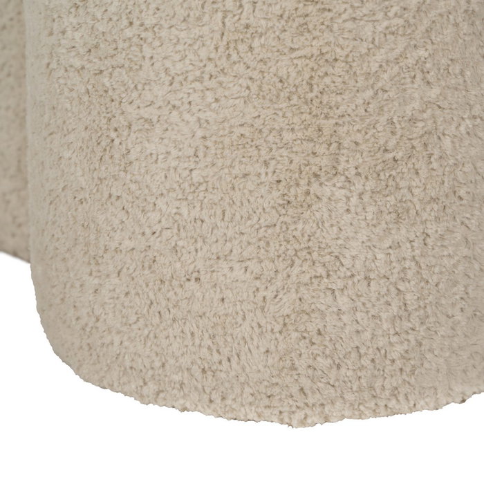Puf Beige Tejido Salón 41 X 41 X 43 cm