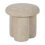 Puf Beige Tejido Salón 41 X 41 X 43 cm
