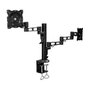 LogiLink Soporte para monitor doble de 13-26 pulgadas en aluminio