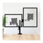 LogiLink Soporte para monitor doble de 13-26 pulgadas en aluminio