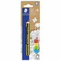 Staedtler Lápiz de Grafito Noris Junior 141 Extragrueso, Mina 2B, Caja de 6 unidades