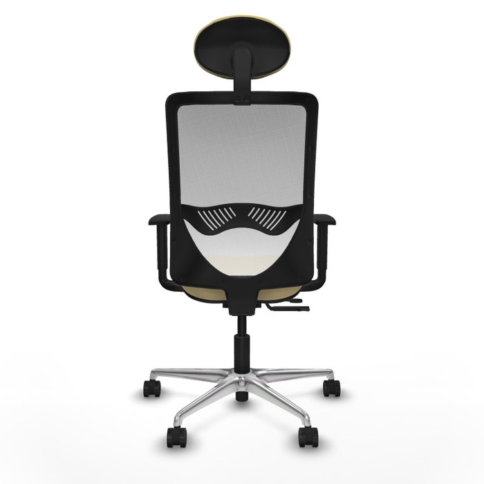 PIQUERAS Y CRESPO Silla de Oficina Zulema con Mecanismo Sincro/Traslack Crema y Blanco