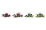DKD Home Decor Vela Navidad Tradicional Verde Rojo Set de 2 Piezas 5.5 x 5.5 x 6 cm Cristal Cera Parafina
