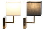 DKD Home Decor Lámpara Aplique Metal y Poliéster Pack de 2 Surtido