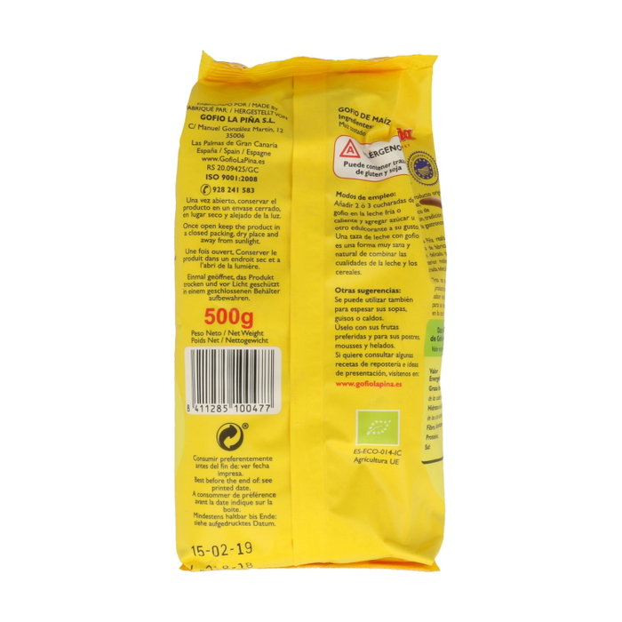 Gofio La Piña Gofio de Maíz Bio 500g Gofio La Piña Gofio de Maíz Bio 500g