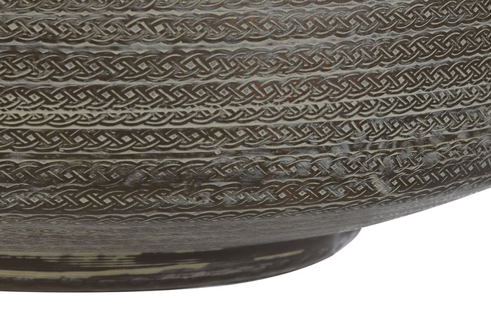 DKD Home Decor Lámpara Sobremesa Mundra Cobre y Beige Aluminio 42 x 65 x 42 cm