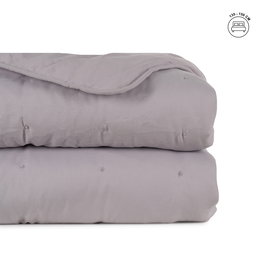 Colcha Gris Poliester Dormitorio 230 X 280 cm