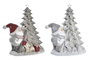 DKD Home Decor Set de 2 Figuras de Árbol de Resina con LED