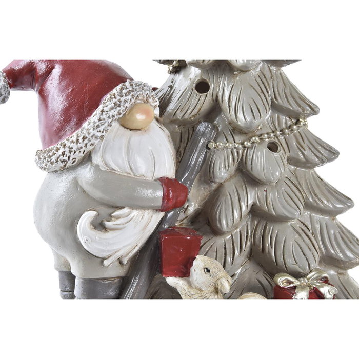 DKD Home Decor Set de 2 Figuras de Árbol de Resina con LED