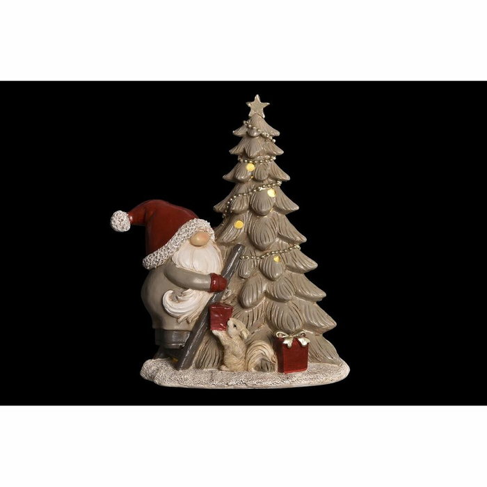 DKD Home Decor Set de 2 Figuras de Árbol de Resina con LED