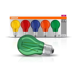 OSRAM STAR DÉCOR CLASSIC A LED Multi, 5 Unidades