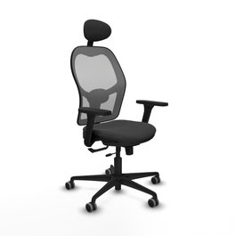 PIQUERAS Y CRESPO Silla de oficina Jorquera con mecanismo Sincro/Traslack Gris