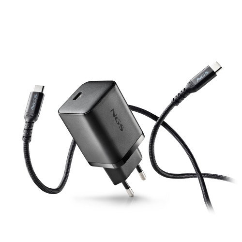 NGS Cargador GaN 65W USB-C para Acer con cable de 1,5m y 4 conectores