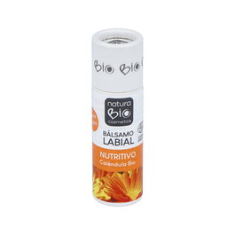 NATURABIO COSMETICS Bálsamo Labial Nutritivo Caléndula-Vainilla 9,5Gr. Certificado COSMOS ORGANIC