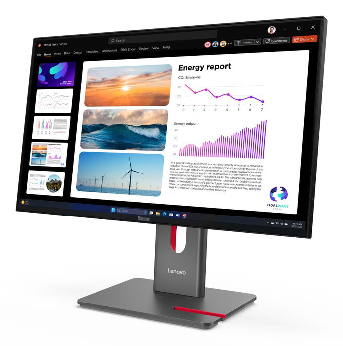 Lenovo ThinkVision P24q-40 Quad HD IPS 23,8 pulgadas Negro