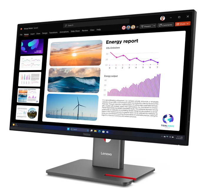 Lenovo ThinkVision P24q-40 Quad HD IPS 23,8 pulgadas Negro