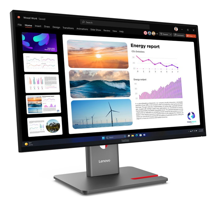 Lenovo ThinkVision P24q-40 Quad HD IPS 23,8 pulgadas Negro