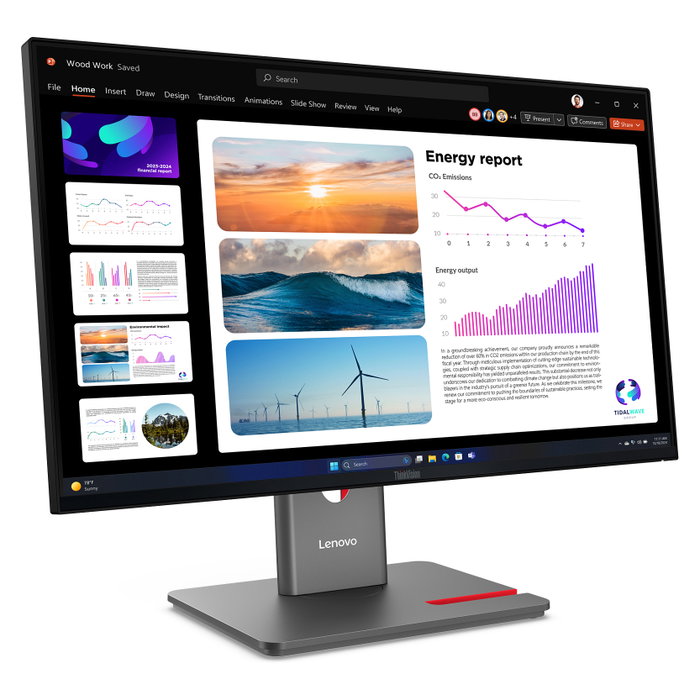 Lenovo ThinkVision P24Q-40 Monitor Quad HD 23.8 IPS Raven Black