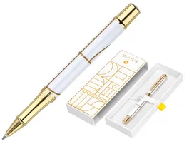 Belius Roller Carte Blanche Blanco y Dorado Tinta Negra Caja de Diseño
