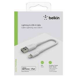 Belkin Cable Lightning a USB-A de 0,15 m Blanco