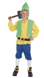 Disfraz para Niños Amarillo Enanito 7 Piezas