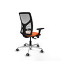 PIQUERAS Y CRESPO Silla de oficina Motilla Naranja y Blanco