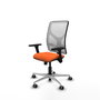 PIQUERAS Y CRESPO Silla de oficina Motilla Naranja y Blanco