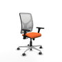 PIQUERAS Y CRESPO Silla de oficina Motilla Naranja y Blanco