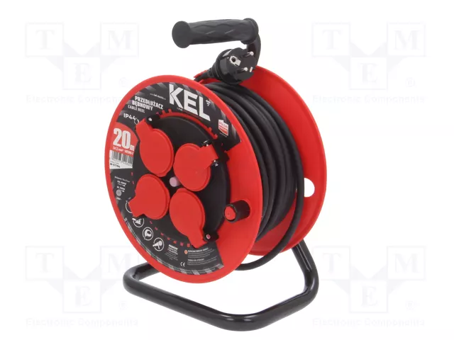 KEL Prolongador de alimentación H05RR-F 3G1,5mm2 20m negro KEL Prolongador de alimentación H05RR-F 3G1,5mm2 20m negro