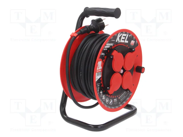 KEL Prolongador de alimentación H05RR-F 3G1,5mm2 20m negro KEL Prolongador de alimentación H05RR-F 3G1,5mm2 20m negro