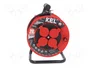 KEL Prolongador de alimentación H05RR-F 3G1,5mm2 20m negro