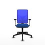 PIQUERAS Y CRESPO Silla de oficina Motilla con mecanismo Sincro Azul