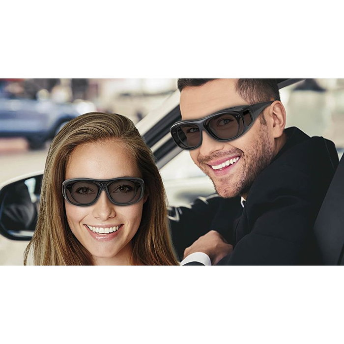 WEDO Gafas de sol para conductores con estuche, negro WEDO Gafas de sol para conductores con estuche, negro