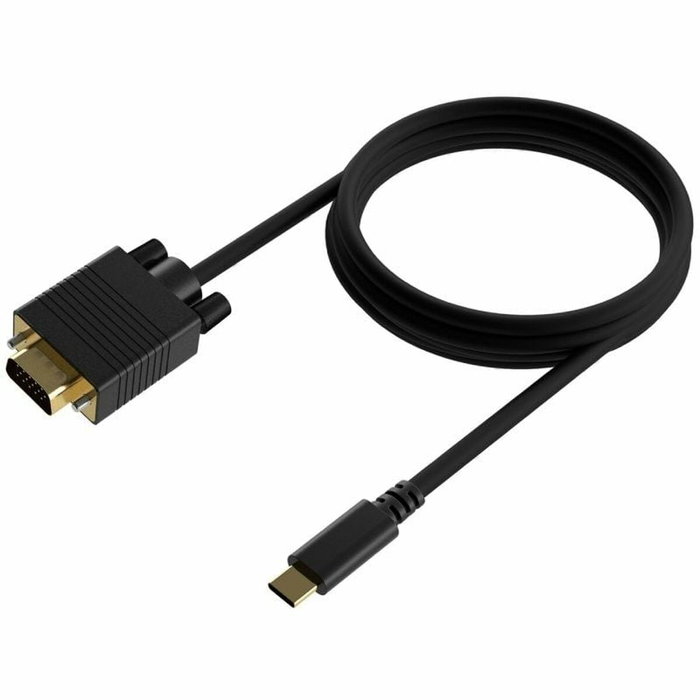 Aisens Cable Conversor USB-C a VGA, 0.8m, Negro