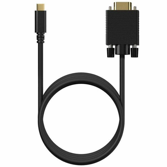 Aisens Cable Conversor USB-C a VGA, 0.8m, Negro