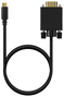Aisens Cable Conversor USB-C a VGA, 0.8m, Negro