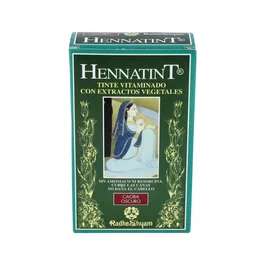 Radhe Shyam Hennatint - Tinte SemiPermanente Sin Amoniaco, Caoba Oscuro 60 ml