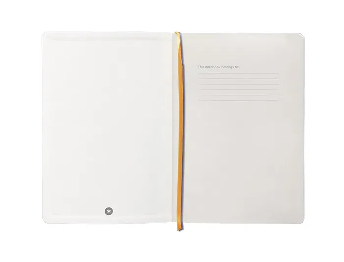 Antartik Cuaderno A5 Tapa Blanda Hojas Cuadriculadas Morado y Amarillo 80 Hojas 80gr FSC