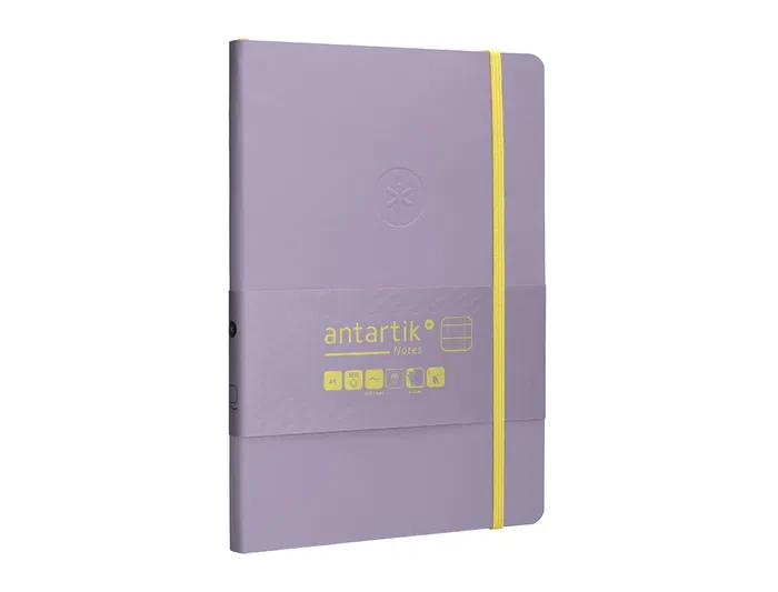 Antartik Cuaderno A5 Tapa Blanda Hojas Cuadriculadas Morado y Amarillo 80 Hojas 80gr FSC