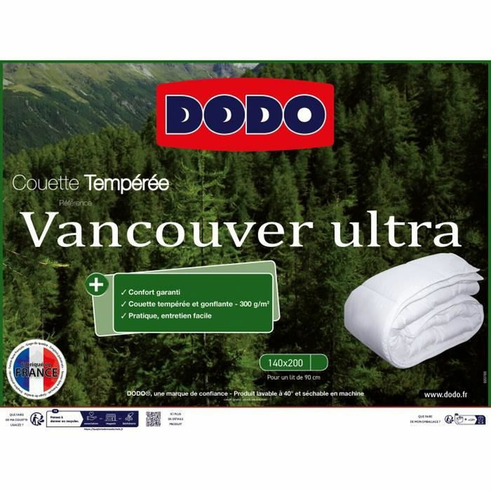 Dodo Vancouver Vvet Ultra Temperate 140x200 cm Dodo Vancouver Vvet Ultra Temperate 140x200 cm